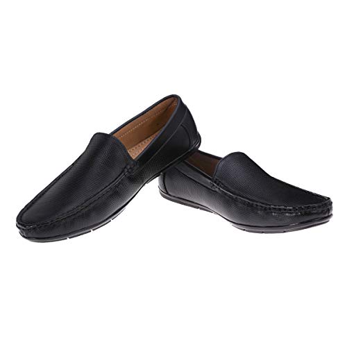 Image of LOUIS STITCH Men's Loafers Premium Genuine Leather Casual Anti-Skid Moccasins Soft and Comfortable All-Day Wearing Formal Regular Shoes for Men Ultra Light Weight (Czech)