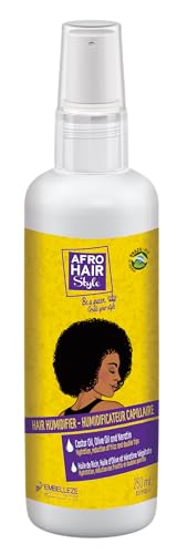 Novex Humidificador Capilar AfroHair con Aceites de Ricino y Oliva y Queratina de Origen Vegetal para Desenredar y Definir los Rizos, Adecuado para todo Tipo de Cabello Rizado y Crespo 250 ml