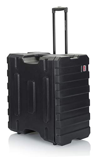 Gator Cases Pro Series Rotationally Molded 6U Rolling Rack Case with 19