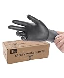 LANON 18 Pairs Safety Work Gloves, Mechanic Working Gloves for Men,Breathable PU Coated, Seamless Knit,Double Wash, Grey, Medium