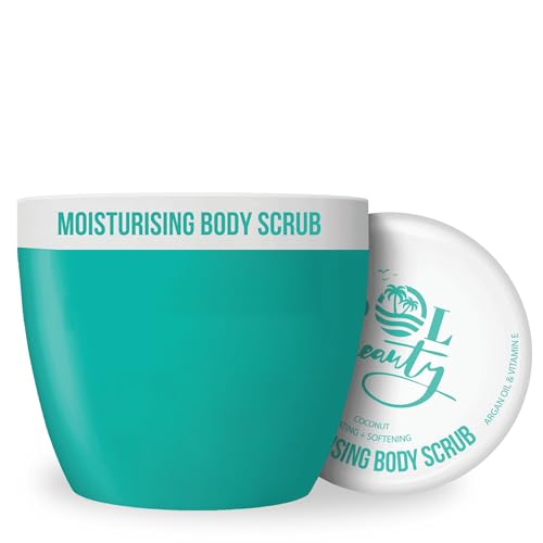 Body Scrub Coconut Hydrating Sugar Scrub Argan Vitamin E 0.66 lb image 4