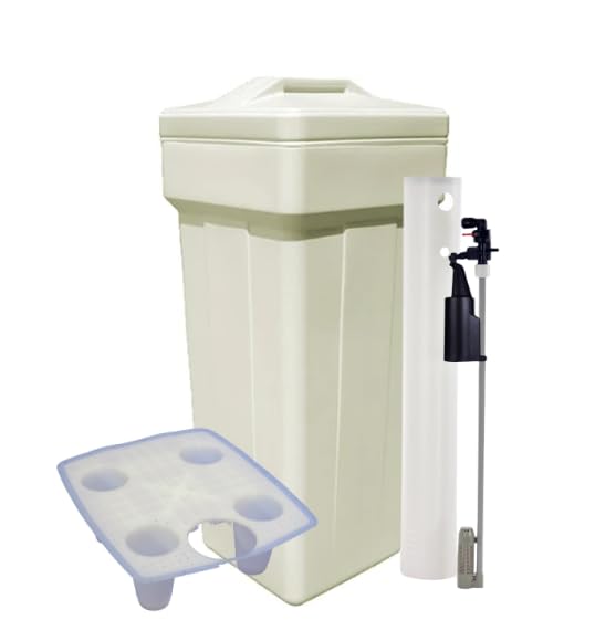 Tanque de sal para ablandador de agua AFWFilters 15x17x36 pulgadas miniatura 1