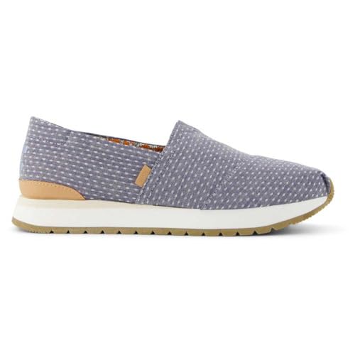 TOMS Resident Plus - Tenis para Mujer, Niagara Mist Chambray Dot, Talla 5.5 de Reino Unido