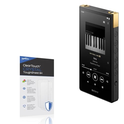 BoxWave Screen Protector Compatible with Sony Walkman NW-ZX707 - ClearTouch Crystal ToughShield 9H (2-Pack), Clear 9H Tough Flexible Film Screen Protector