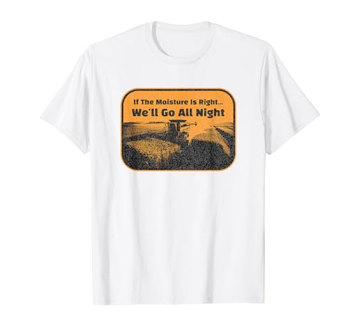 Combine Driving Harvest Funny Farming SI LA HUMEDAD ES... Camiseta