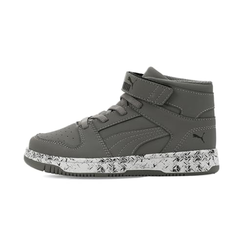 Image of PUMA Kids' Rebound Layup Mid Hook and Loop Sneakers