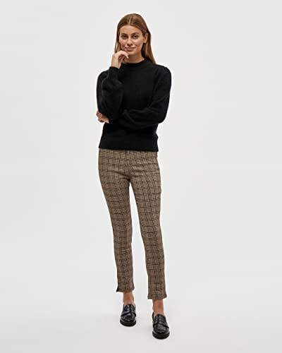 Minus Mille Highneck Knit Pullover Donna, Nero