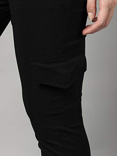 Image of dockstreet Girls /Women Cargo Joggers in Pure Thick Hosiery Soft Cottonfor a Relaxed Feel /Multipurpose in Their use for Athletic, Casual, Everyday wear and Suitable for All Seasons