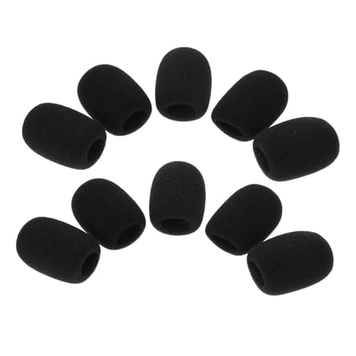 CORHAD 10 Pcs Capas De Esponja Para Microfone De Lapela Capas Para Microfone De Lapela Protetores De Microfone Capas De Microfone De Esponja Acessórios De Microfone Substituir Capa Mole