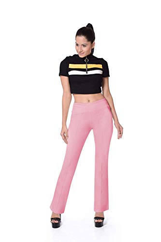 Image of Women's Regular Fit Mustard Trouser /Bell Bottom for Womens