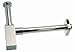 Produktbild Design Siphon"Quattro" eckig für Waschtisch Waschbecken 250x300mm, Top Qualität: : Massiv Messing, edel verchromt poliert