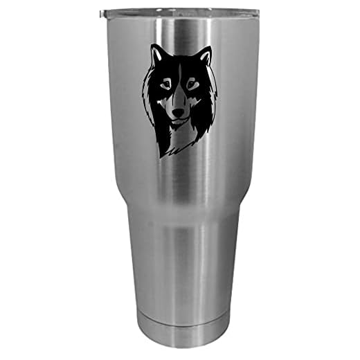 Lapponian Herder Dog Themed Etched 30oz Stainless Steel Tumbler