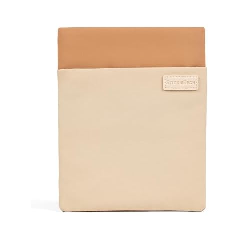 StickieTech Kindle Sleeve Pouch | Water-Resistant Material | Compatible with Kindle Basic 6" & Kindle Paperwhite 6.8" | Padded Case with 2 Hidden Zippered Pockets (Dulce De Leche) Cover