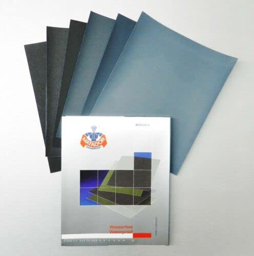 Matador Waterproof Abrasive Wet or Dry Sandpaper 5 Sheets 120 Grit 9"x11" S/C Made in Germany