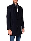 Strellson Premium Herren Finchley Mantel, Blau (Blue 401), X-Large (Herstellergröße: 52)