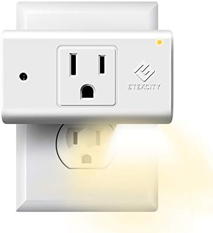 Etekcity Smart Plug, Works with Alexa and Google Home, WiFi Energy Monitoring Outlet with Automatic Night Light, No Hub Required, ETL Listed, White, 15A/1800W