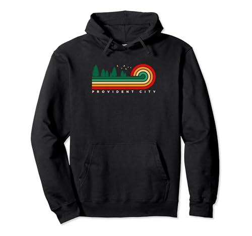 Evergreen Vintage Stripes Provident City, Texas Pullover Hoodie