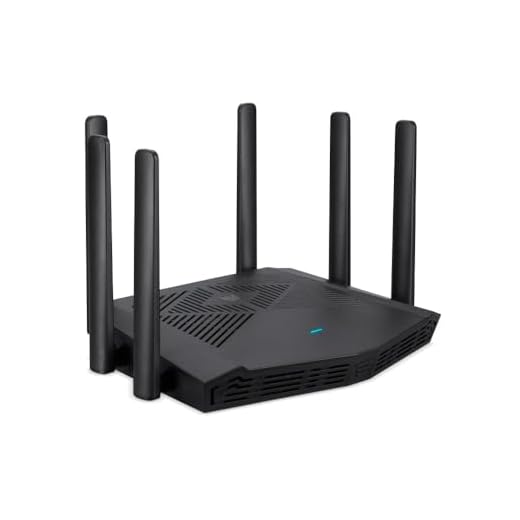 Roteador Acer Predator Connect W6x Wi-Fi 6 AX6000 de banda dupla Quad-core A53