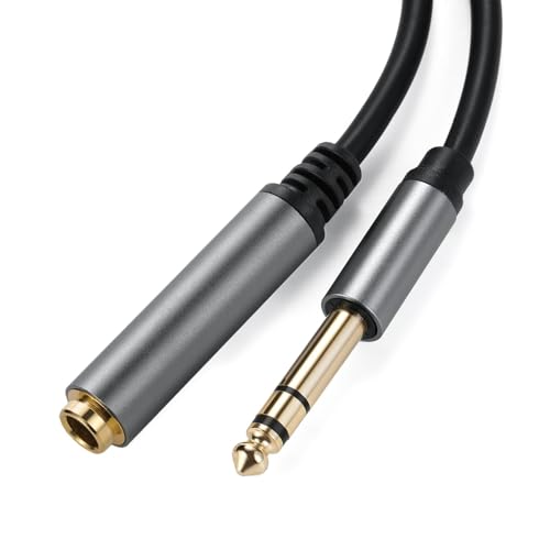 Cable de extensión de audio 6.35mm macho a hembra, pack 2 miniatura 5
