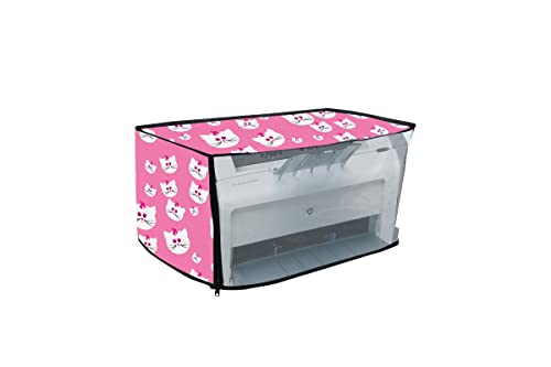 Image of Printer Cover for HP Laserjet M1020 Plus Printer with Zipper for Dust Protection( Pink)-Size 15X8.5x9.5 Cm)