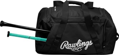 Rawlings | COVERT2 Duffel Bag | Baseball/Softball | Black