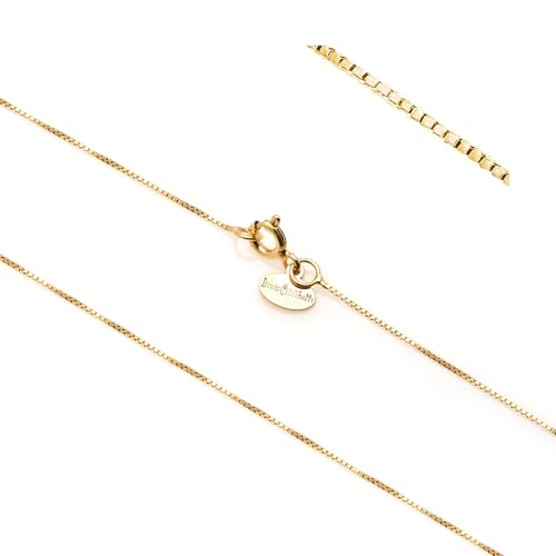 Louis Ciocchetti dal 1887 - Cadena de plata 925 fina, delgada, collar mujer, hombre, cadena veneciana, ideal para colgantes, hencho en Italia