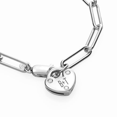 OAK & LUNA - Personalized Lock Bracelet - Sterling Silver, Gold or Rose Gold Vermeil - Choose Your Style - Up to 3 Initials or Symbols