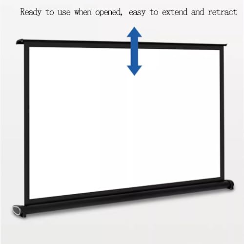Pantalla manual portátil 50 pulg 16:9 para proyector miniatura 4