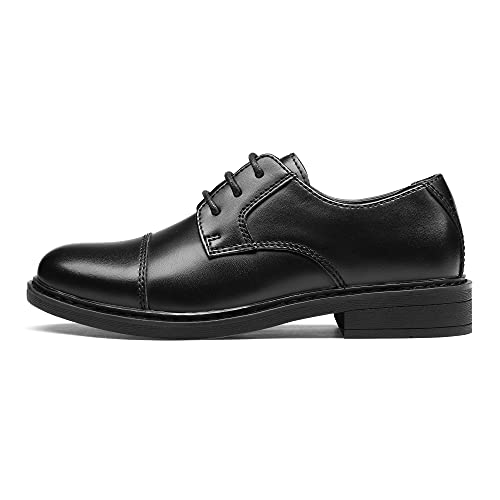 Bruno Marc B215-4A7X301-G12KM-120F106122 Boy’S Dress Oxford Formal Shoes,Size 3 Little Kid,Black,Sbox211K thumb #1