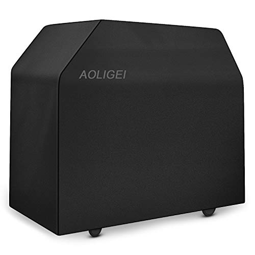 AOLIGEI Grill Cover, 210D Oxford Fabric Barbecue Covers, Anti-UV Rip-resistant Waterproof Gas BBQ Cover Prefect for Weber, Brinkmann, Char Broil, JennAir(L:57" W: 24" H:46")