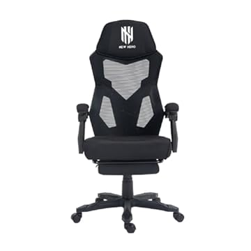 Cadeira Gamer New Hero Kinto, Reclinável, Preto