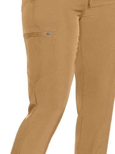 Image of COZYFIT Womens Scrub Pants - Soft Stretch Yoga Style with 5 Pockets, Slim Fit Jogger Scrubs Pants for Women