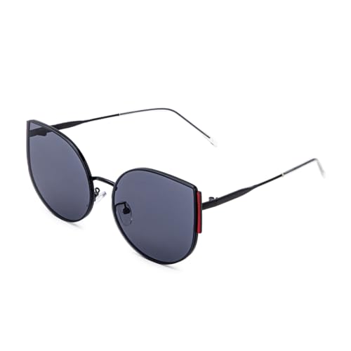 Image of Intellilens | Branded and Stylish Sunglasses | 100% UV Protected | Light Weight, Durable, Premium Looks | Men & Women | Black Lenses | Cateye | Medium