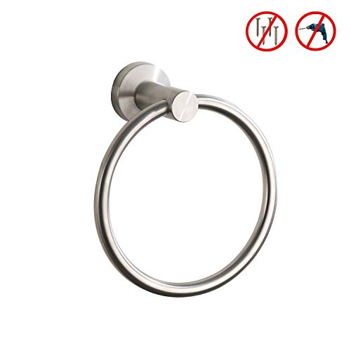 Bgl Towel Ring Brushed Nickel, Bath Hand Towel Ring Stainless Steel Round Towel Holder For Bathroom thumb #6