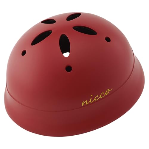 クミカ工業 Nicco ヘルメット ルシック/KM002L/ベビー用/47-52cm/CE/日本製/ハードシェル マットレッド (頭囲 47cm~52cm)