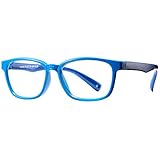 Pro Acme Blue Light Glasses for Kids Boys Girls Clear Computer Gaming TV Glasses Unbreakable Frame (Baby Blue)
