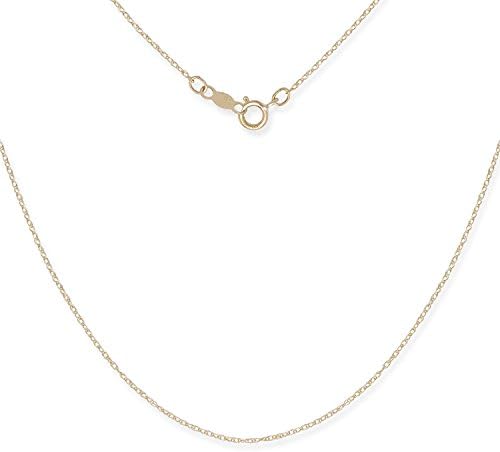 JewelryWeb 14k Gold Women's 16-22 Inch Carded Rope Chain Necklace (yellow or white) (20, white-gold)