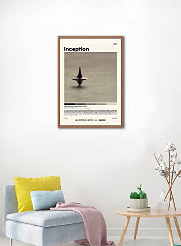 Inception Movie Poster Canvas Painting Wall Art Poster For Bedroom Living Room Aesthetic Decor 12X18Inch(30X45Cm) Unframe #TOP1