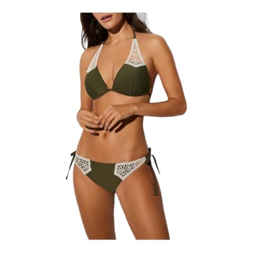 YSABEL MORA - Conjunto de Bikini con Top triángulo Push-up Anudado