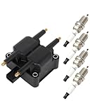 ECCPP UF403 1 ignition coils with 4 irid...