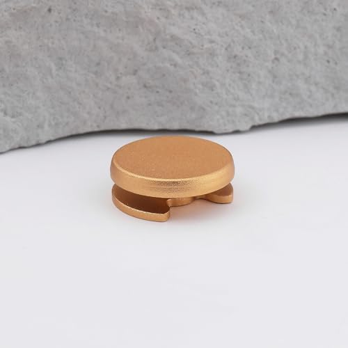 Image of 1pc Joystick Cap Metal Buttons Replacement Thumb Pad Cap Analog Compatible with Nintendo New 3DS 2DS XL LL Gold Metal Thumbstick Grip
