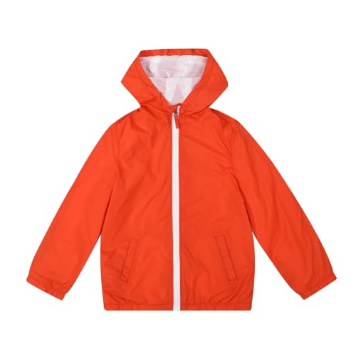 Lansbojun Boys Girls Rain Jacket Waterproof Windbreaker Lightweight Coat Kids Raincoat Outerwear