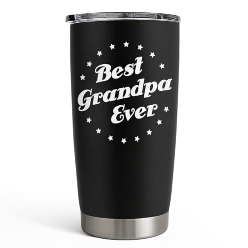 SANDJEST Best Grandpa Tumbler Set