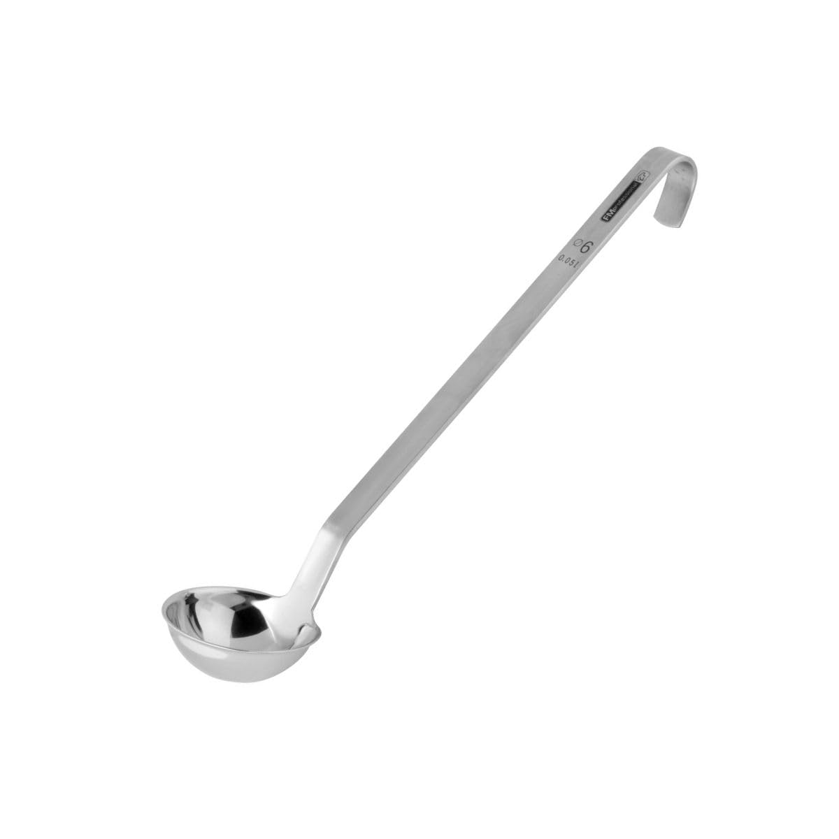FM Professional 21870 Louche, accessoires de cuisine, cuisine, cuillère service, ustensiles de cuisine, louche sauce, acier inoxydable, 31,​2cm