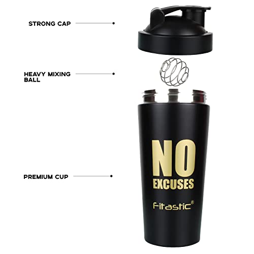 Image of Stainless Steel 750 ml Shaker Bottle with Steel Ball