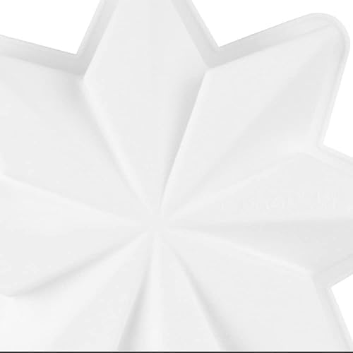 Miniatura 6 de Molde para pastel de gasa con forma de estrella, molde de silicona para hornear mousse de 7 pulgadas, 3D, estrella de ocho puntas, molde para hacer