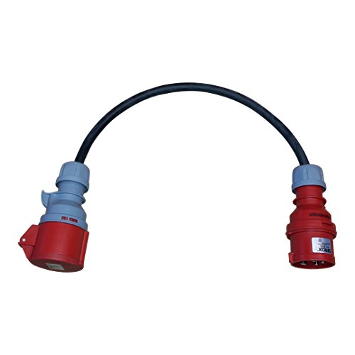 Kober-Elektrotechnik Adapterleitung Phasenwender 16A, ca 0,5m Kabel Titanex H07RN-F5G 2,5mm²