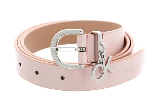 Ceinture Calvin Klein Re-Lock 25MM en cuir rose pour femme