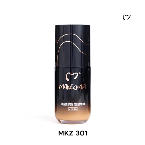 Image of Makezmia Velvet Matt Full Coverage Foundation For All Skin Type 60Ml (Mkz 301)