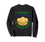 Brasilianisches Essen Pao de Queijo Herstellung von Pao de Queijo Mehl Sweatshirt
